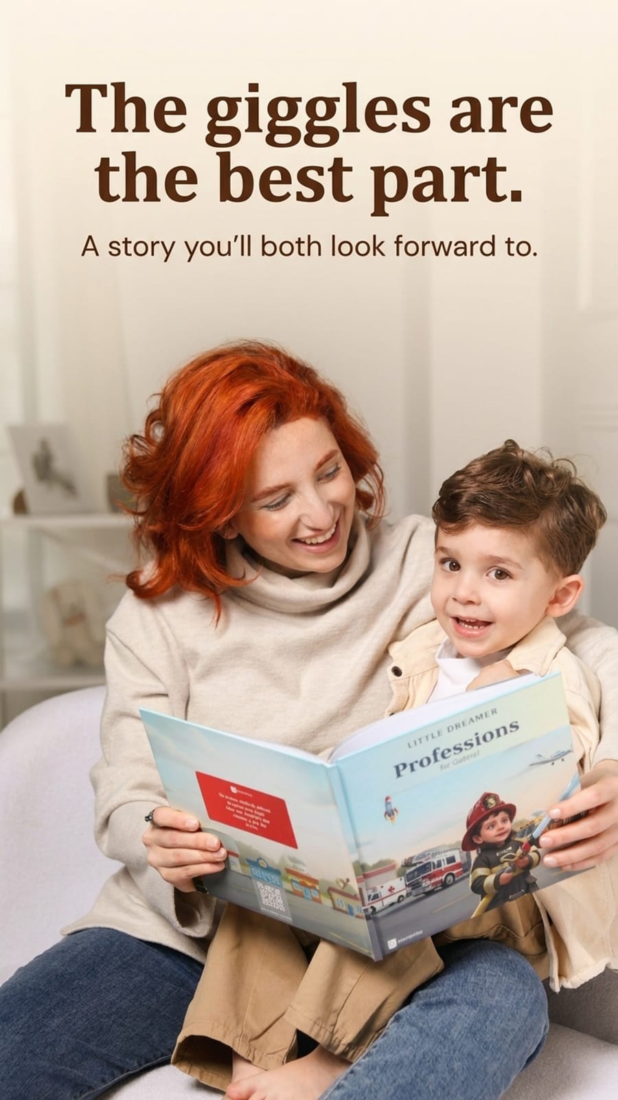 Different styles of personalised children's books side by side