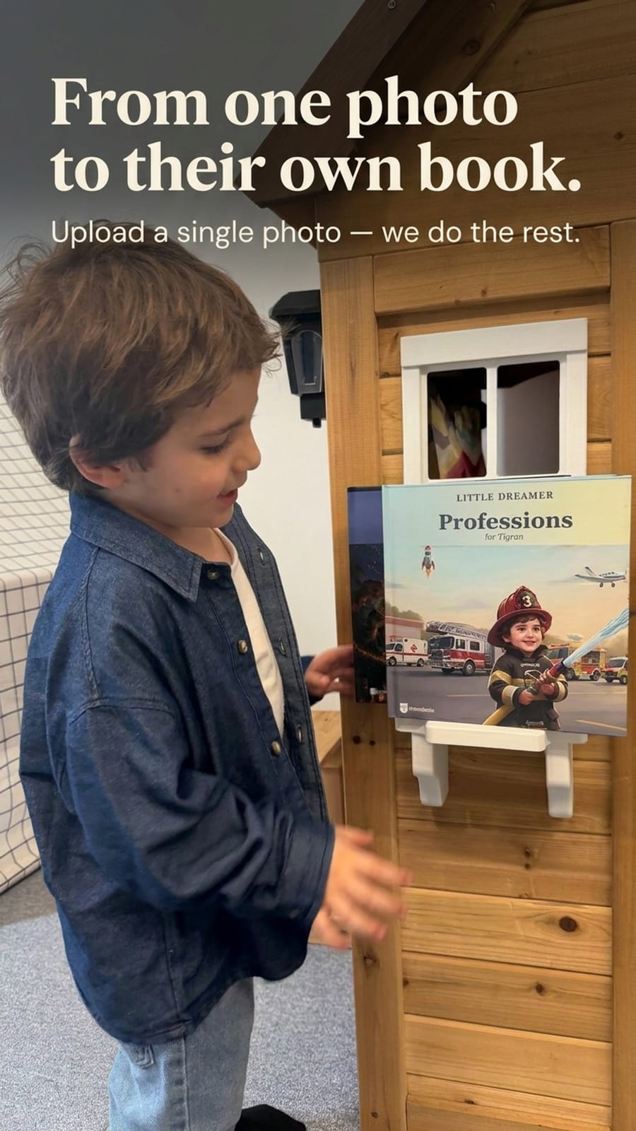 A personalised book for mum starring her child